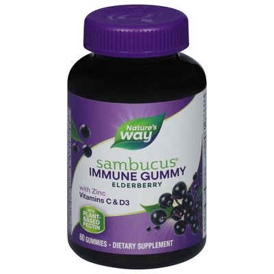 Nat Way Sambucus Elderbrry Gummies 60 CT [UNFI #36419] T
