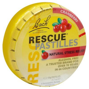 Bach Rescue Remedy Pastilles Cranbrry 12/50 GR [UNFI #41431] T