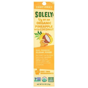 OG1 Solely Pinapple W Cocont Fruit Jerky 12/.8 OZ [UNFI #18622]