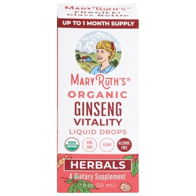 Mary Ruths Ginseng Vitality Liquid Drop 1 Oz [UNFI #81947]