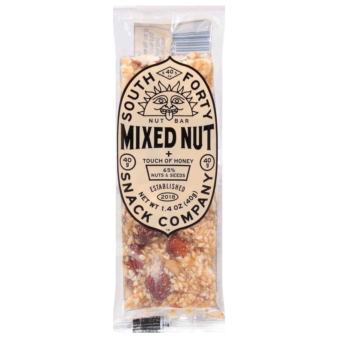 South Forty Snack Co Mixed Nut Nut Bars 12/1.4 Oz [UNFI #32307]