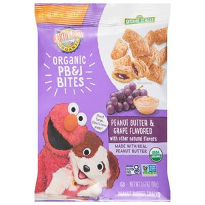 Earths Best Pb And J Grape Bites 6/3.17 Oz [UNFI #09295]