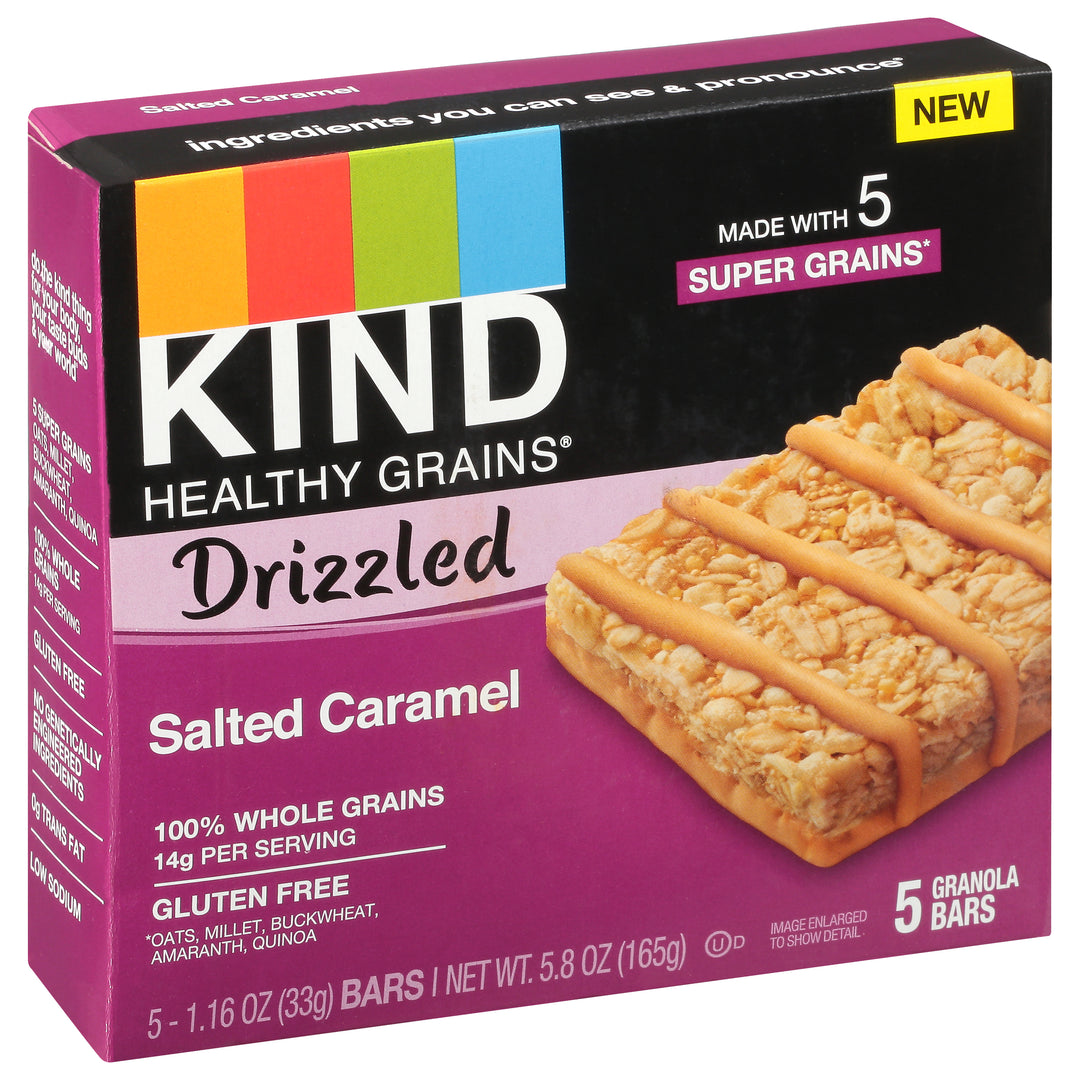 Kind Drizzled Salted Caramel Bar 8/5/1.16 Oz [UNFI #40776]