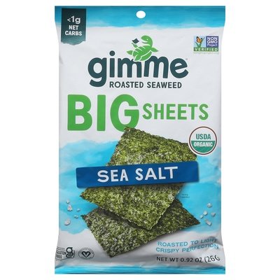 OG2 Gimme Sea Salt Seaweed Sheets 10/.92 OZ [UNFI #71976]