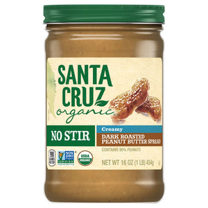 Santa Cruz Organic Creamy No Stir 12/16 Oz [UNFI #80392]