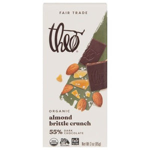 Theo Chocolate Almond Brittle Crunch 12/3 Oz [UNFI #29482]