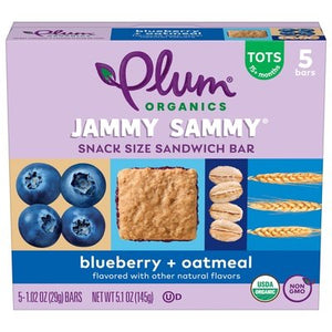 Plum Organics Jammy Sammy, Blueberry Oatmeal 6/5/1.02 [UNFI #78340]