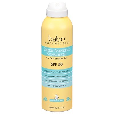 Babo Botanical Sheer Mineral Spray SPF 50 6 OZ [UNFI #29726] T