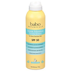 Babo Botanical Sheer Mineral Spray SPF 50 6 OZ [UNFI #29726] T