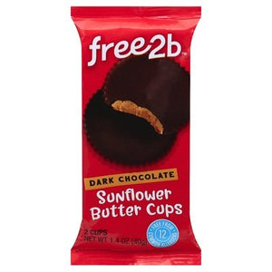 Free2b Dark Chocolate Sun Cups 12/1.4 OZ [UNFI #37142]