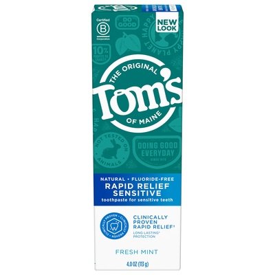 Toms Rapid Relief Snstve Tthpst 6/4 OZ [UNFI #87085] T