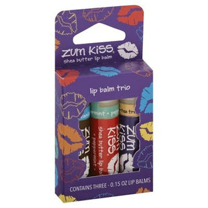 Zum Kiss Lip Balm Trio, Assorted 1/3 Ct [UNFI #15318]