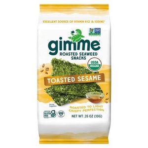 OG2 Gimme Toasted Sesame Seaweed Snack 12/.35 OZ [UNFI #32262]