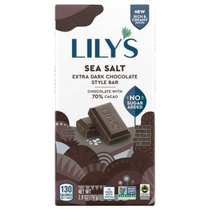 Lilys Sea Salt 70% Chocolate With Stevia 12/2.8 OZ [UNFI #11266]