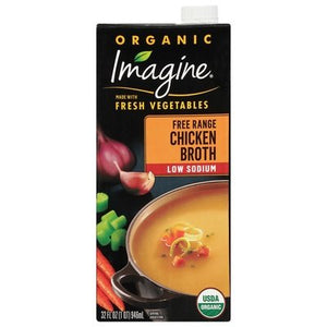 OG2 Imagine Foods Chicken Broth,Free Range 6/32 Oz [UNFI #9134]