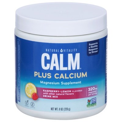 Natural Vitality Calm w/ Calcium, Rasp Lemon 8 OZ [UNFI #82321] T