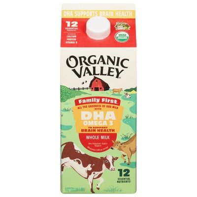 Organic Valley Whole Milk Dha Omega 3 6/64 Oz [UNFI #72450]