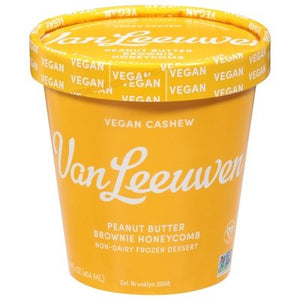 Van Leeuwen Ice Cream Peanut Btr Brownie Honeycomb 8/14 OZ [UNFI #63022]