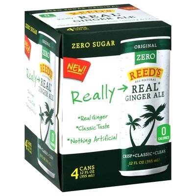 Reeds Zero Gngr Ale 6/4/12 OZ [UNFI #40307]