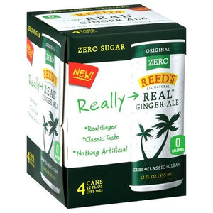 Reeds Zero Gngr Ale 6/4/12 OZ [UNFI #40307]