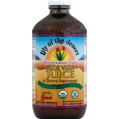 OG2 Lily Aloe Vera Jce No Presrv Whl Lf 32 OZ [UNFI #81522] T