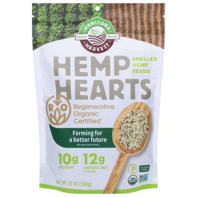 Manitoba Harvest Shelled Hemp Heart Seeds 6/12 Oz [UNFI #21942]