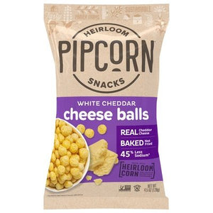 Pipcrn Wht Chdr Chs Ball 12/4.5 OZ [UNFI #60269]