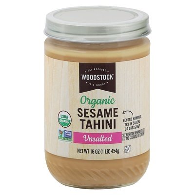OG2 Woodstock Sesame Tahini Unsalted 12/16 OZ [UNFI #26099]