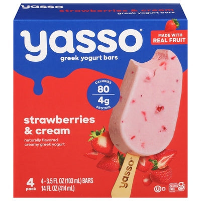 Yasso Strawberry Greek Yogurt 8/4/3.5 Z [UNFI #17430]