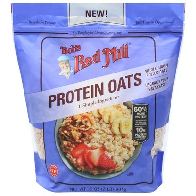 Bobs Red Mill Rolled Protein Oatmeal 4/32 Oz [UNFI #53372]