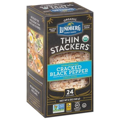 OG2 Lundberg Crckd Rd Pepper Thn Stackers 6/6 OZ [UNFI #55439]