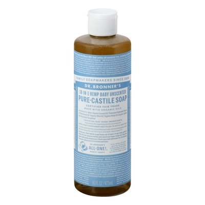 OG3 Dr Bronners Baby Unscn Castile Lq Sp 16 OZ [UNFI #54208] T