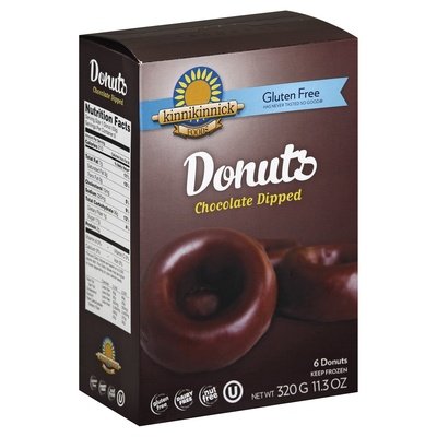 Kinn Dnut Choc Dip Wf Gf 8/11.3 OZ [UNFI #31796]