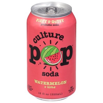 Culture Pop Soda Watermelon Soda 12/12 Fz [UNFI #09625]