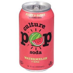 Culture Pop Soda Watermelon Soda 12/12 Fz [UNFI #09625]