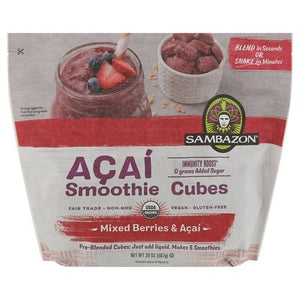 Sambazon Cubes Smoothie Berry Acai 6/20 Oz [UNFI #16084]