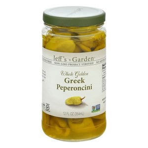 Jeffs Garden Whl Golden Greek Pepperocni 6/12 OZ [UNFI #24099]