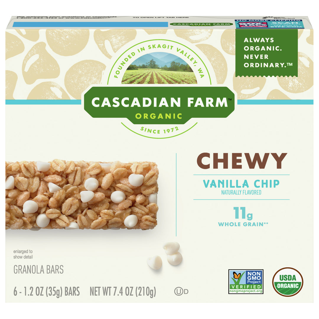 Cascadian Farm Chewy Vanilla Chip 12/7.4 Oz [UNFI #27515]