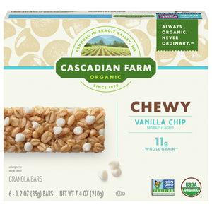 Cascadian Farm Chewy Vanilla Chip 12/7.4 Oz [UNFI #27515]