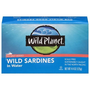 Wild Planet Sardines In Water Nsa 12/4.4 OZ [UNFI #82961]