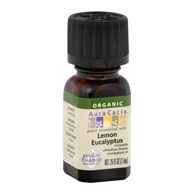 OG2 Aura Cacia Esstl Oil Lemn Eucalyptus .25 OZ [UNFI #37238] T