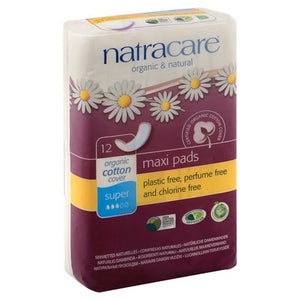 Natracare Oganic & Natural Maxi Pads - 12/12 CT [UNFI #57151] T