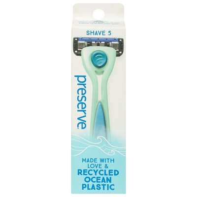 Preserve Razor Shave 5 Green 6/1 CT [UNFI #11606] T