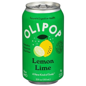 Olipop Lemon Lime Soda 12/12 Oz [UNFI #15983]