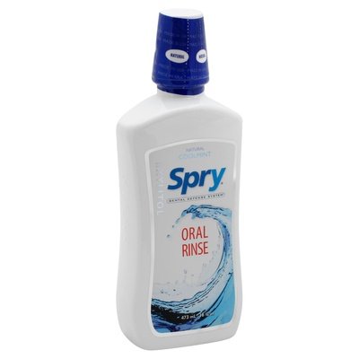 Spry Cool Mint Clear Oral Rinse 16 OZ [UNFI #87047] T