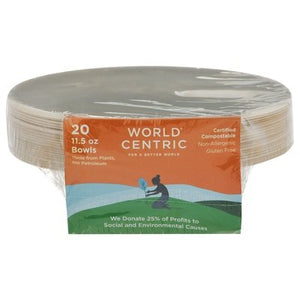 World Centric Compostable Bowls 12/20 CT [UNFI #64770] T