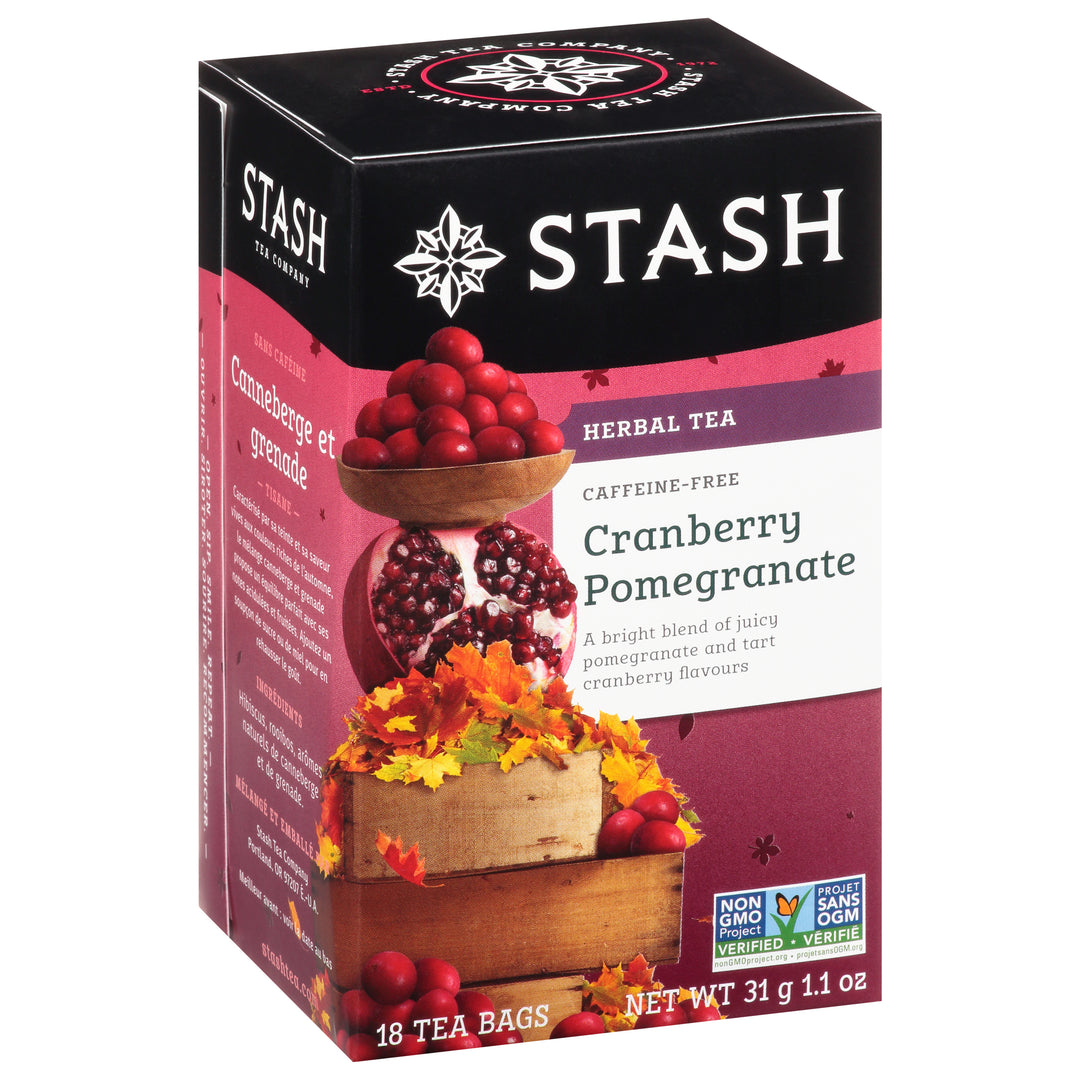 Stash Tea Cranberry Pomegranate 6/18 Bag [UNFI #66553]