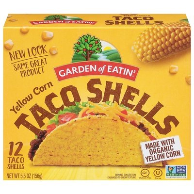 OG3 Grdn Eat Yllw Taco Shells 12/5.5 OZ [UNFI #35823]