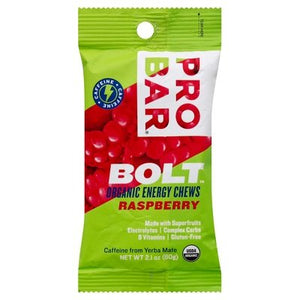 OG2 Pro Bar Bolt Energy Raspberry Chews 12/2.1 OZ [UNFI #33461]