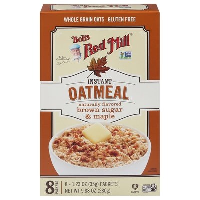 Bob`S Red Mill Brown Sugar Maple, Packets, Gluten Free 4/9.88 OZ [UNFI #69775]